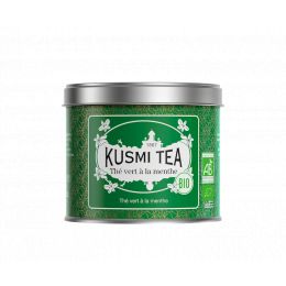 Organic green tea Kusmi Tea – Thé vert la à la Menthe – Loose leaf