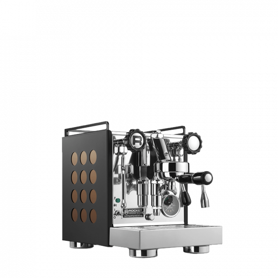 espressomaschine rocket espresso appartamento schwarz kupfer
